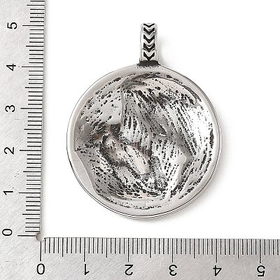 304 Stainless Steel Pendants STAS-F363-20AS-1