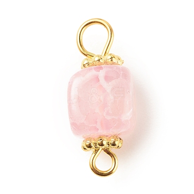 Natural Agate Connector Charms PALLOY-JF01587-01-1