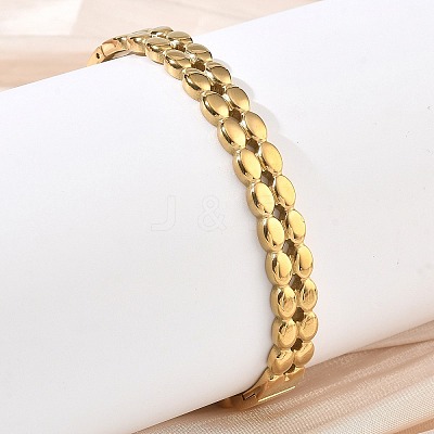 304 Stainless Steel Hinged Cuff Bangles SA-CBAB92B-01G-1