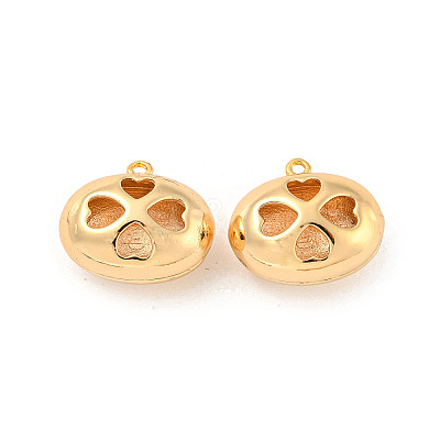 Hollow Brass Pendants KK-P255-04G-1