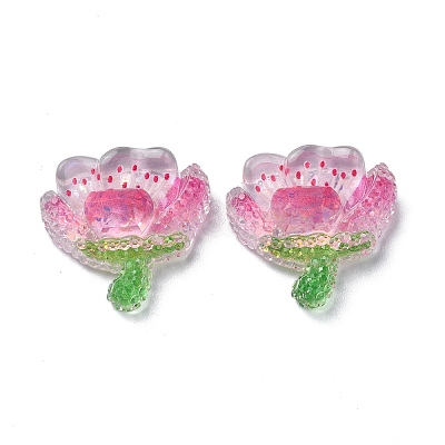 Transparent Epoxy Resin Decoden Cabochons X1-CRES-I030-16B-1