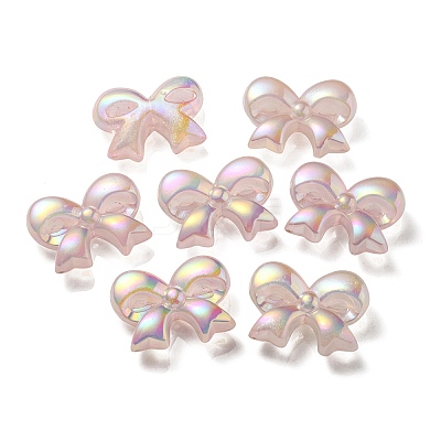 UV Plating Luminous Transparent Acrylic Beads OACR-P010-07A-1