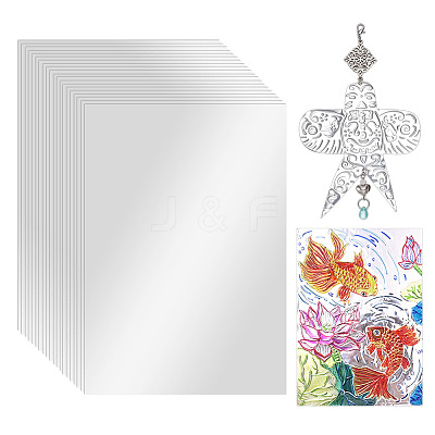 Rectangle Tinfoil Paper Sheets for Craft Engraving DIY-WH0671-302B-01-1