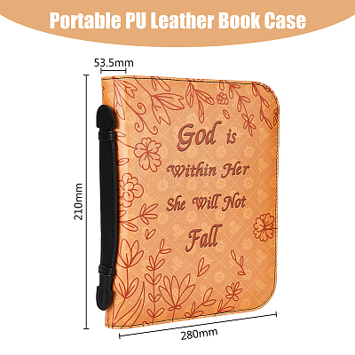 Portable PU Leather Book Case AJEW-WH0248-419B-1
