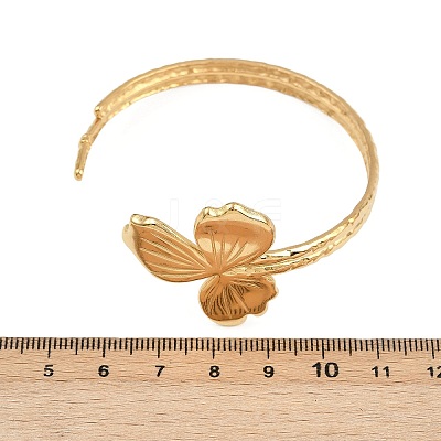 304 Stainless Steel Cuff Bangles for Women BJEW-D356-02B-G-1