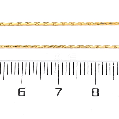 Long-Lasting Plated Brass Boston Link Chain Necklaces NJEW-K112-08G-NF-1