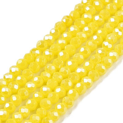 Electroplate Glass Beads Strands LS-EGLA-A044-P1mm-A04-1