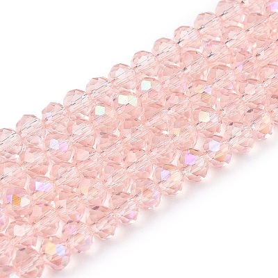 Electroplate Glass Beads Strands EGLA-A044-T4mm-L22-1