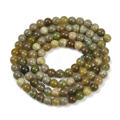 Natural Canada Jade Beads Strands G-B171-B01-4mm-1