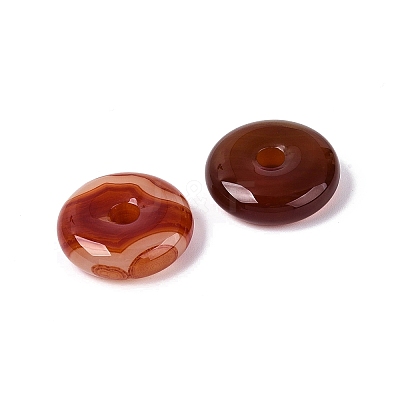 Natural Red Agate Pendants G-Q601-30B-01-1