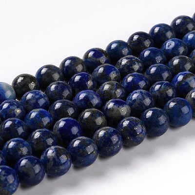 Natural Lapis Lazuli Beads Strands X-G-G423-8mm-A-1