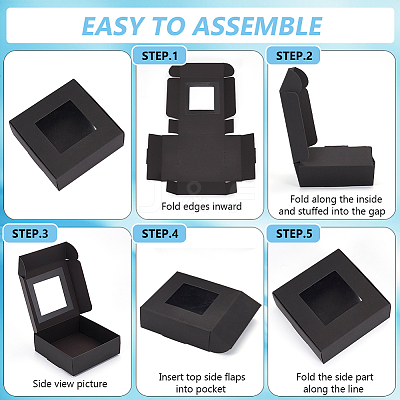 Paper Candy Storage Box CON-WH0084-96A-01-1
