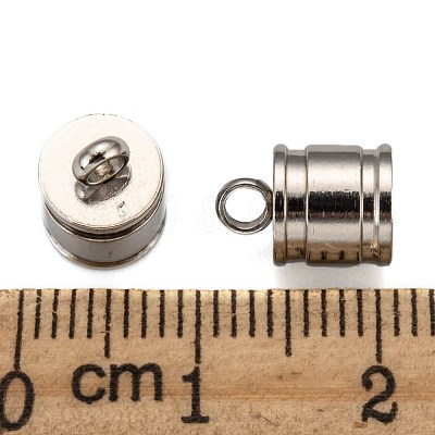 Tarnish Resistant 304 Stainless Steel Cord Ends X-STAS-E020-2-1