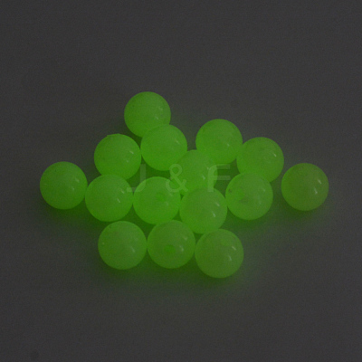 Luminous Acrylic Round Beads X-LACR-R002-6mm-01-1