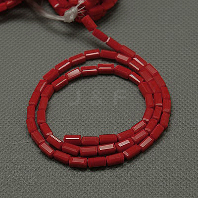 Opaque Glass Beads Strands X-EGLA-E008-3x6mm-09-1