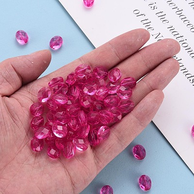 Transparent Acrylic Beads LS-TACR-S154-18A-82-1