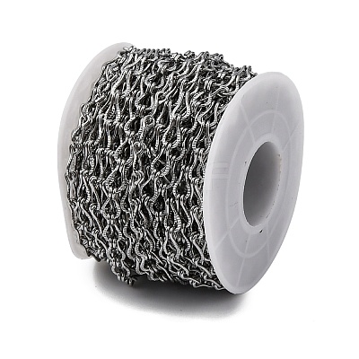 304 Stainless Steel Teardrop Link Chains CHS-B006-10P-1