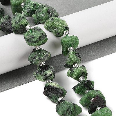 Natural Ruby in Zoisite Beads Strands G-Q023-A01-01-1