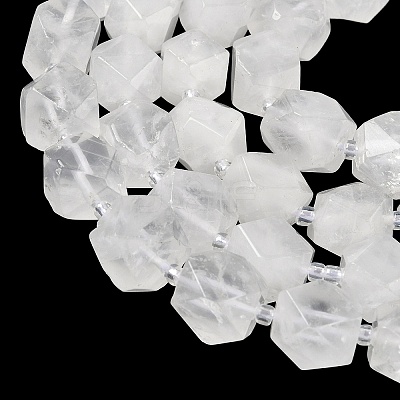 Natural Quartz Crystal Beads Strands GG-CBAF8A8-A14-01-1