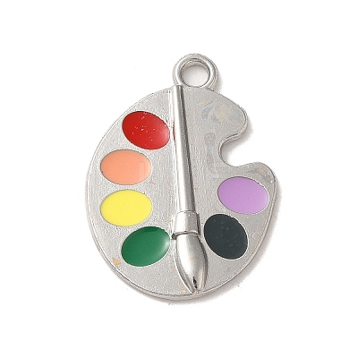 Graduation Season Alloy Enamel Pendants X-ENAM-R147-08G-G-1