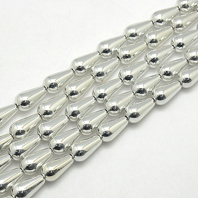 Electroplate Non-magnetic Synthetic Hematite teardrop X-G-L190-07A-1