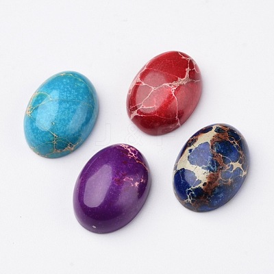 Natural Regalite/Imperial Jasper/Sea Sediment Jasper Cabochons G-F294-01A-1