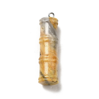 Natural Crackle Agate Pendants G-I340-A19-1