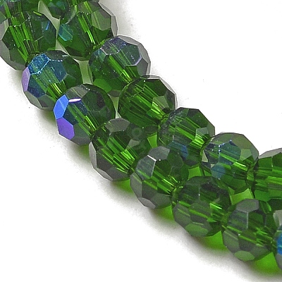 Electroplate Transparent Glass Beads Strands LS-EGLA-A035-T3mm-L10-1