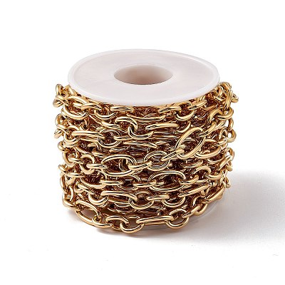 Ion Plating(IP) 304 Stainless Steel Figaro Chains CHS-E009-02G-1