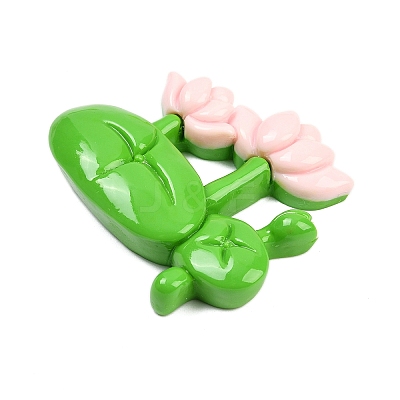 Opaque Resin Cabochons CRES-P037-01B-1