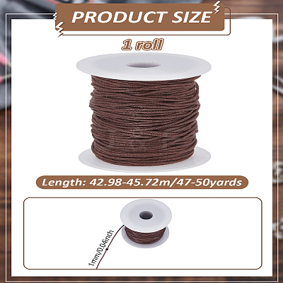 47~50 Yards Waxed Cotton Thread Cords YC-LP0001-06I-1