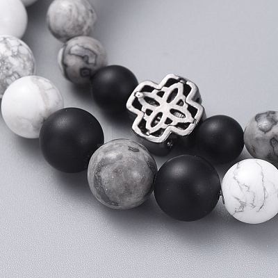 Stretch Bracelet Sets BJEW-JB05027-05-1