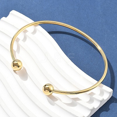 304 Stainless Steel Arm Cuff Bangles AJEW-P127-02G-1