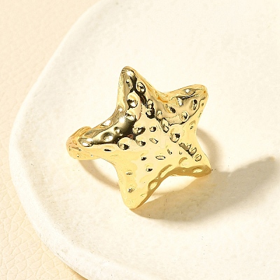 Brass Cuff Rings for Women RJEW-Q008-07C-G-1