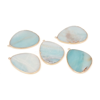 Natural Amazonite Pendants G-E526-02H-1