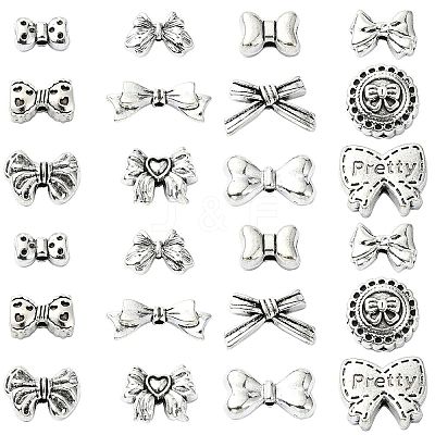 60Pcs 12 Styles Tibetan Style Alloy Beads FIND-CJ0002-28A-1