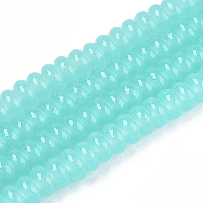 Imitation Jade Glass Beads Strands GLAA-T025-6mm-06B-1