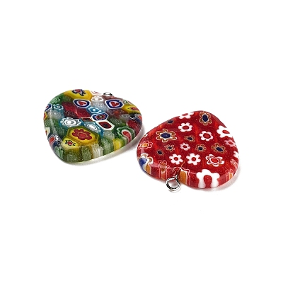 Millefiori Glass Pendants G23CD011-1