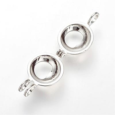 Brass Locket Pendants KK-S319-12P-1