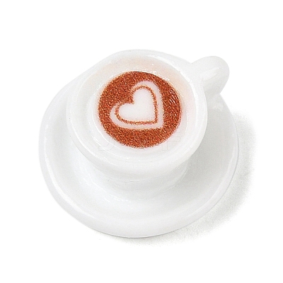Resin Coffee Miniature Ornaments DOLL-P002-A03-1