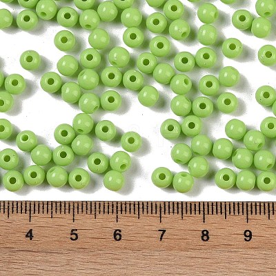 Opaque Acrylic Beads SACR-A007-01C-24-1