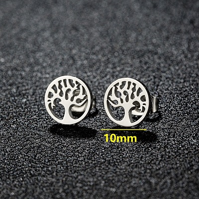 201 Stainless Steel Stud Earrings FS-WGB18B1-26-1
