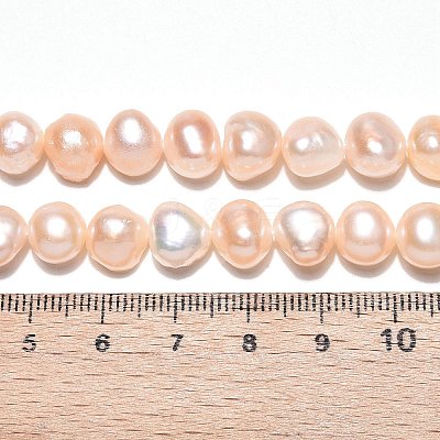 Natural Cultured Freshwater Pearl Beads Strands PEAR-N014-08H-02-1