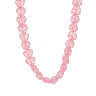 Resin Jelly Heart Beaded Necklaces FS-WGF46B0-03-1