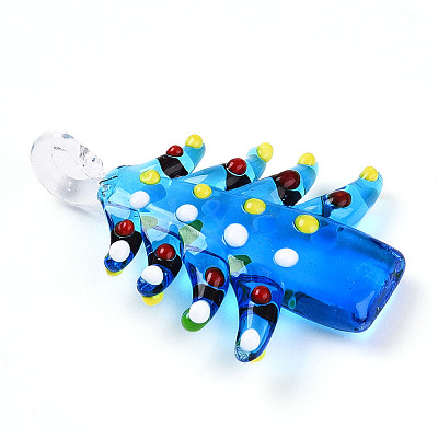 Handmade Lampwork Pendants LAMP-T023-12B-1