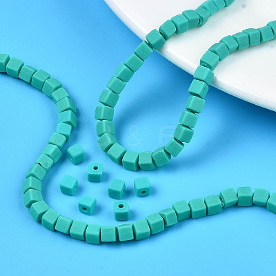 Handmade Polymer Clay Beads Strands X-CLAY-N008-061-03-1