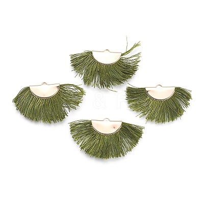 Nylon Tassel Pendants KK-F755-28G-08-NF-1