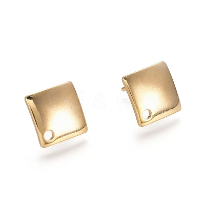 304 Stainless Steel Stud Earring Findings STAS-M274-011G-1