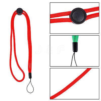 6Pcs 6 Colors Polyester Mobile Straps HJEW-GF0001-69-1