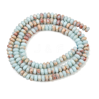 Synthetic Aqua Terra Jasper Beads Strands X-G-S366-102A-1